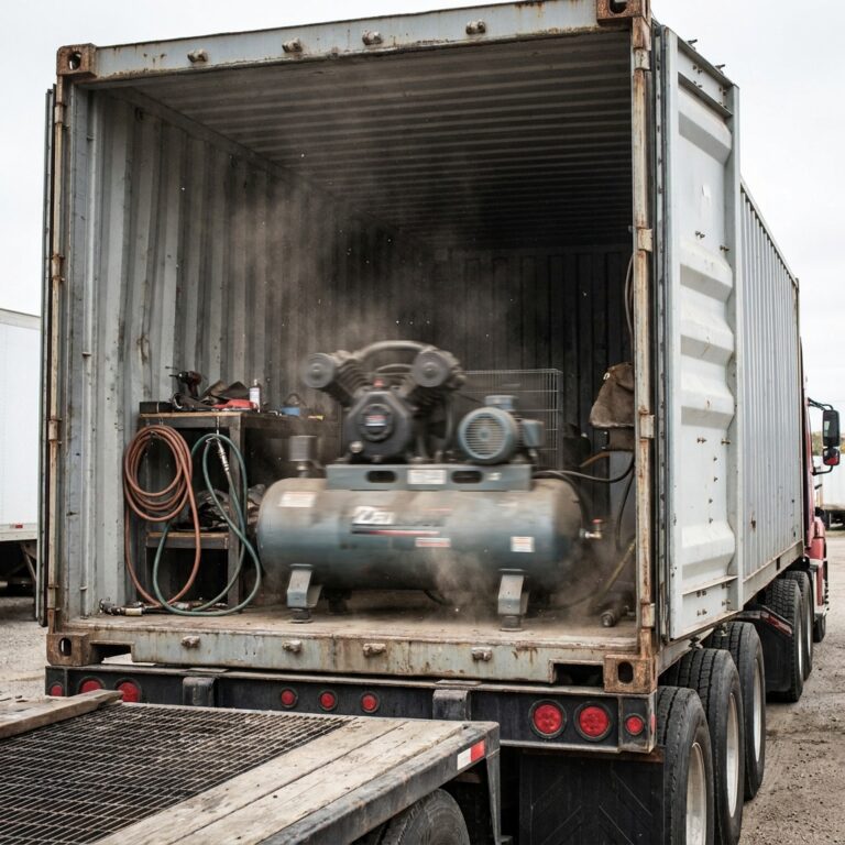 kompressor vibriert container